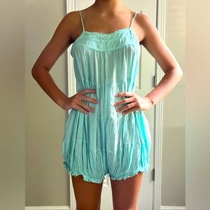 FREE PEOPLE MINT ROMPER SZ XS